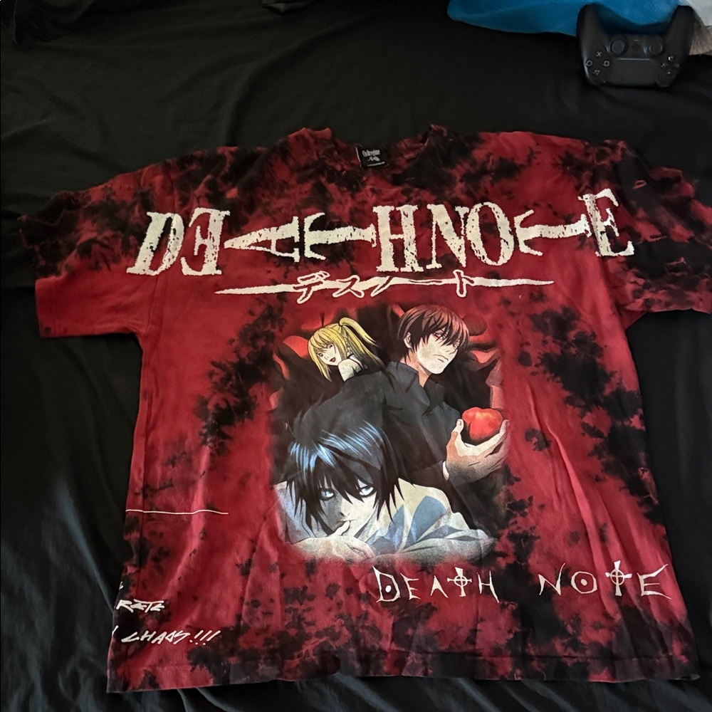 Death Note Red and Black Graphic Tee